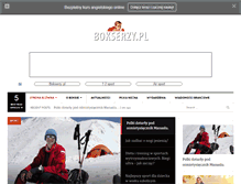 Tablet Screenshot of bokserzy.pl